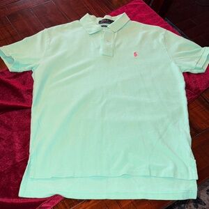 Polo by Ralph Lauren Men's Light Green Polo Shirt